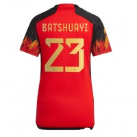 Camiseta Bélgica Michy Batshuayi #23 Primera Equipación para mujer Mundial 2022 manga corta